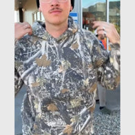 Dutch Bros Camo Hoodie Hoodie unisex detail view 2 | Dash Racegear — Camo Dutch Bros Hoodie – Stylish Casual Wear for Everyday
