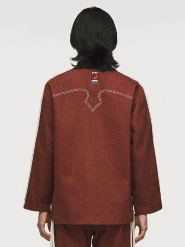 Adidas CNY Edison Chen Clot Track Jacket Jacket unisex detail view 5 | Dash Racegear — Brown Adidas Clot Track Jacket, Chinese New Year edition, casual and modern with Edison Chen’s signature style.