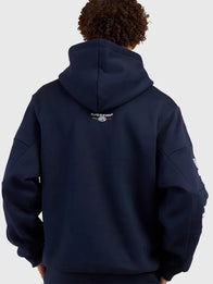 AFL x Elite Eleven Adelaide Hoodie Hoodie unisex detail view 4 | Dash Racegear — 2026 Adelaide Crows AFL x Elite Eleven Retro Hoodie Navy featuring clean team-inspired design and soft everyday comfort.