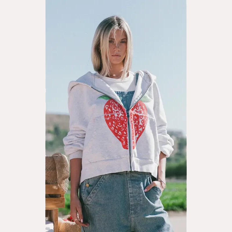 Elwood Strawberry Hoodie Hoodie unisex detail view 5 | Dash Racegear — Berry-Inspired Pullover – Elwood Casual Hoodie Fit
