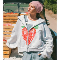Elwood Strawberry Hoodie Hoodie unisex detail view 4 | Dash Racegear — Elwood Apparel – Bold Strawberry Hoodie Look
