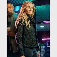 Back in Action 2025 Cameron Diaz Jacket Jacket unisex front product view | Dash Racegear — Back in Action 2025 Film Jacket – Cameron Diaz’s Iconic Look