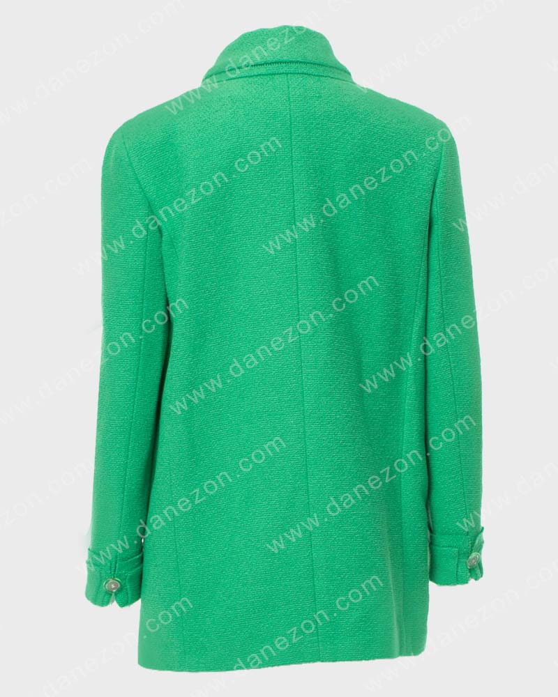 Emily In Paris Emily Cooper Green Coat Coat unisex detail view 3 | Dash Racegear — Emily Cooper Green Multi-Pocket Coat