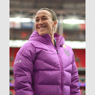 England Lionesses Nike Purple Puffer Jacket Puffer Jacket unisex front product view | Dash Racegear — England women’s team Nike purple jacket