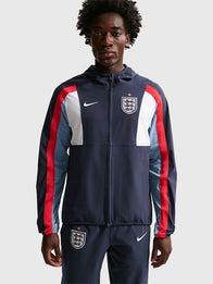England Nike Dri-FIT Woven Jacket Jacket unisex front product view | Dash Racegear — Full view of England Nike Dri-FIT Woven Jacket