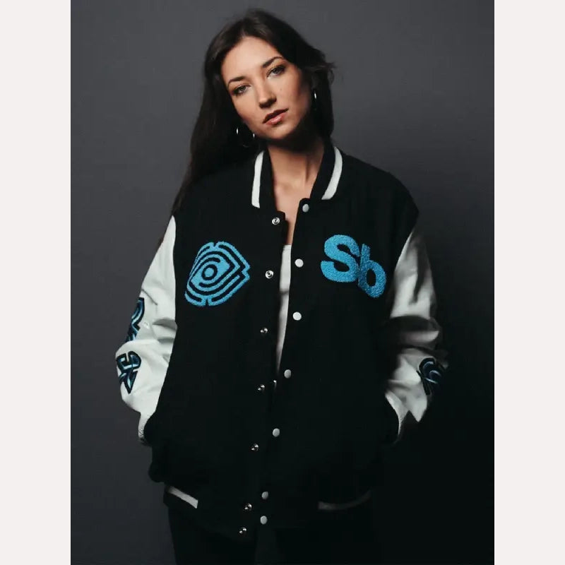 Spiritbox Eternal Varsity Jacket Varsity Jacket unisex detail view 5 | Dash Racegear — unisex spiritbox varsity style jacket