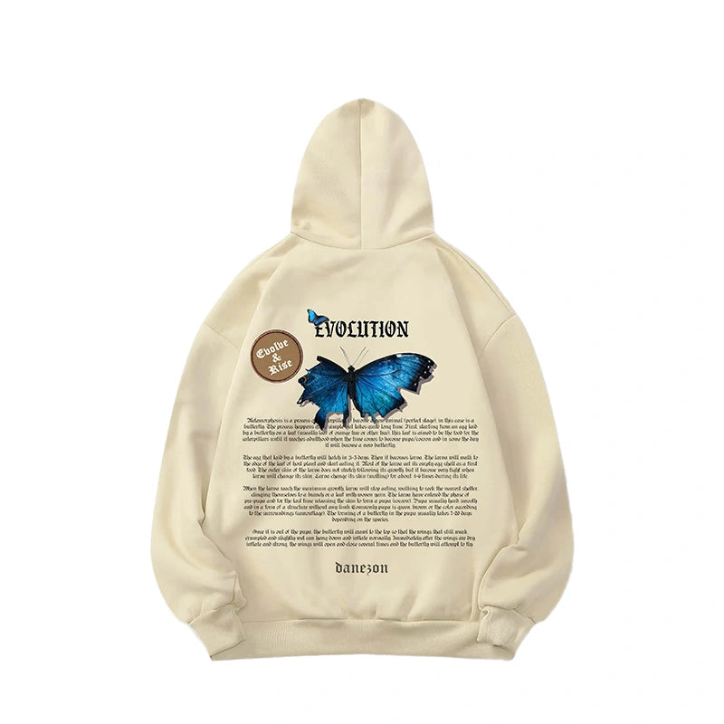 Dash Racegear Graphic Vibes Evolution Hoodie Hoodie unisex front product view | Dash Racegear — Evolution Hoodie – Standout Graphic Apparel for Any Look