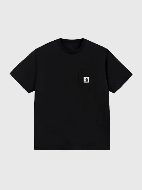 F.C.Real Bristol x Carhartt WIP Pocket T-Shirt Shirt unisex front product view | Dash Racegear — F.C. Real Bristol x Carhartt WIP 2026 pocket T-shirt, perfect for casual unisex streetwear.