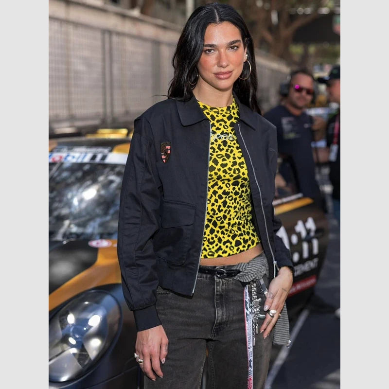 F1 Grand Prix Monaco Dua Lipa Porsche Jacket Jacket unisex detail view 2 | Dash Racegear — Stylish Dua Lipa Jacket – F1 Monaco Porsche Collaboration