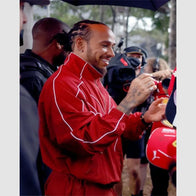 Lewis Hamilton Red Tracksuit Tracksuit unisex detail view 3 | Dash Racegear — Stylish Red Tracksuit Inspired by Lewis Hamilton