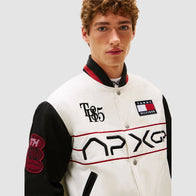Tommy Hilfiger F1 Movie Racing Varsity Jacket Varsity Jacket unisex detail view 3 | Dash Racegear — Tommy Hilfiger racing varsity jacket celebrating F1 The Movie
