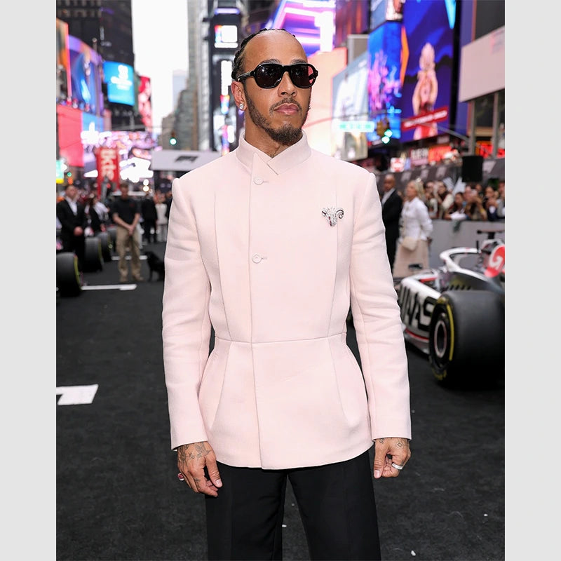 Lewis Hamilton Formula 1 2025 Premier Blazer Blazer unisex detail view 2 | Dash Racegear — Sleek premiere blazer as seen on Lewis Hamilton at F1 launch