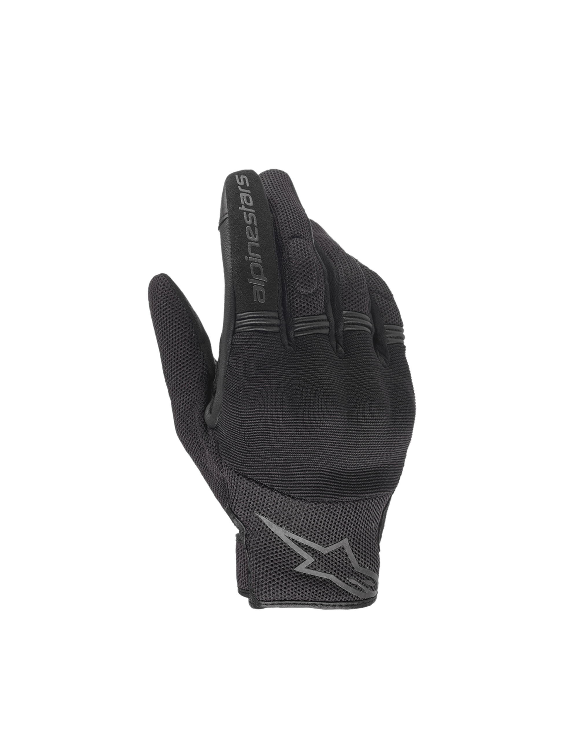 Alpinestars Copper Gloves, Men's black urban motorcycle gloves with hard knuckle protection and textile mesh.