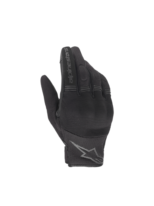 Alpinestars Copper Gloves, Men's black urban motorcycle gloves with hard knuckle protection and textile mesh.