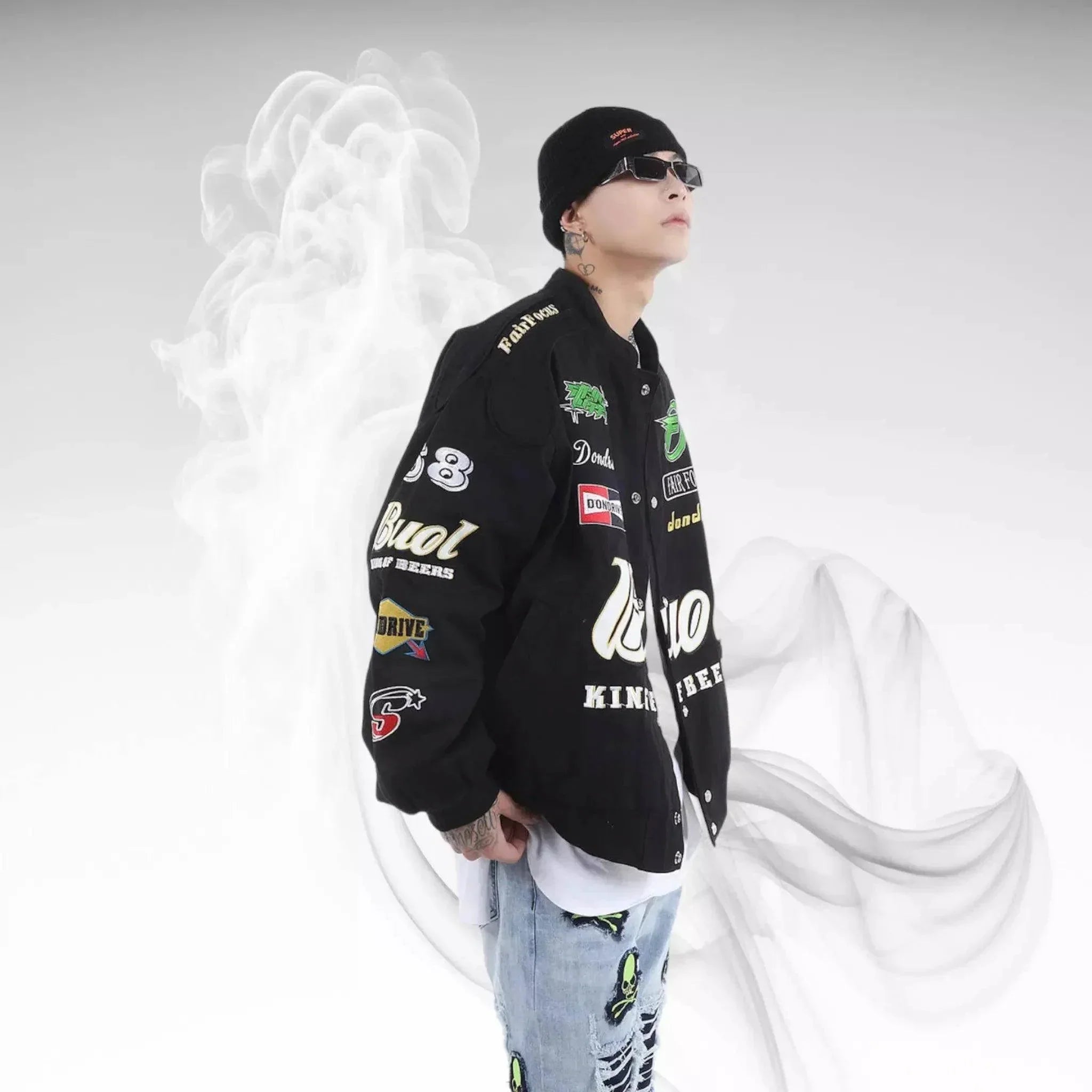 Fair Focus Embroidered Racing Jacket