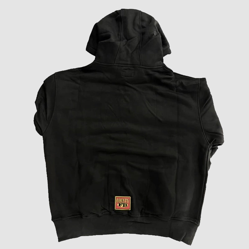 FB County Hoodie Hoodie unisex detail view 2 | Dash Racegear — FB County casual hoodie with cultural heritage influence