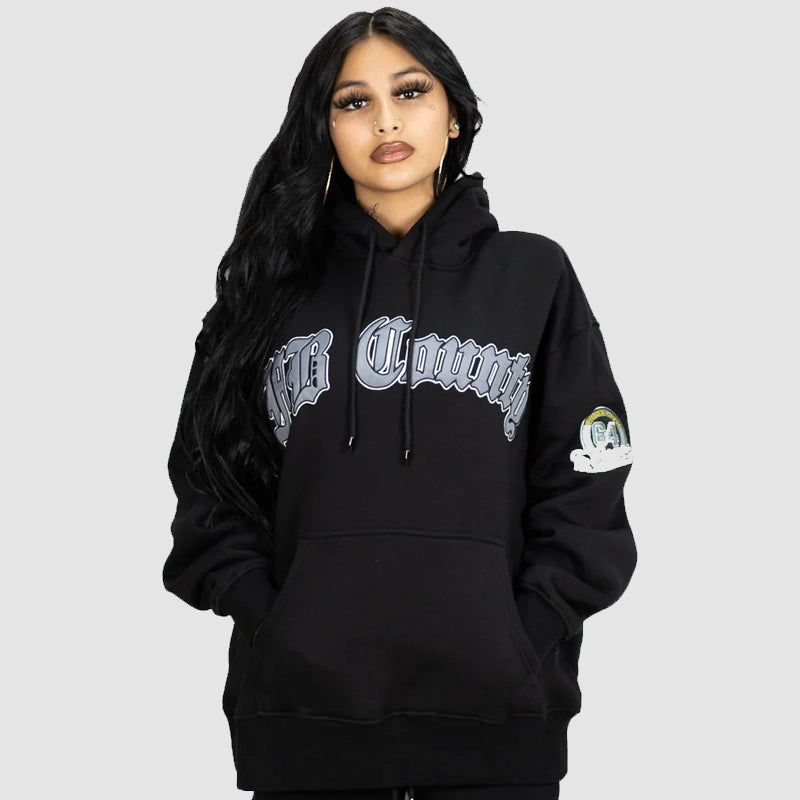 FB County Hoodie Hoodie unisex detail view 3 | Dash Racegear — Logo-branded FB County hoodie for laid-back street looks