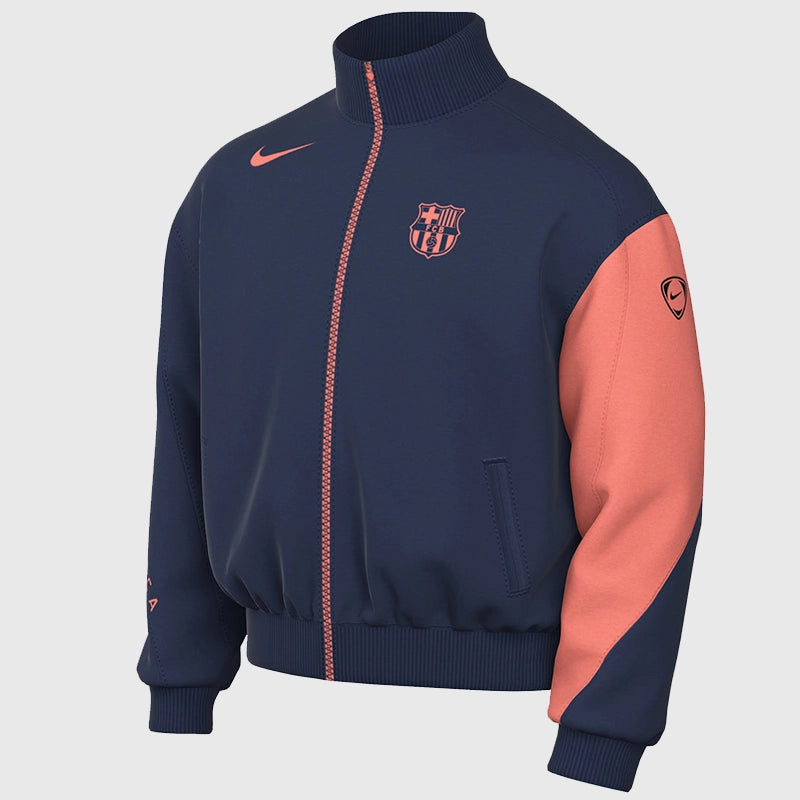 FC Barcelona 25/26 Anthem Third Jacket Jacket unisex front product view | Dash Racegear — Barca 25/26 unisex fleece jacket for training and casual wear.