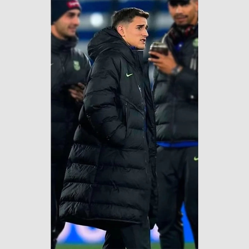 Nike FC Barcelona Puffer Coat Coat unisex detail view 4 | Dash Racegear — FC Barcelona Winter Coat – Nike Puffer Style