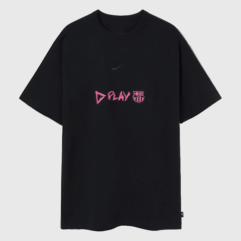 FC Barcelona x Ed Sheeran x Spotify Nike Black T-Shirt Shirt unisex detail view 3 | Dash Racegear — Trendy FC Barcelona x Ed Sheeran Nike black shirt look
