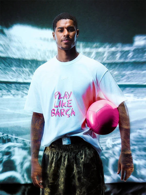 FC Barcelona x Ed Sheeran x Spotify Nike T-Shirt Shirt unisex front product view | Dash Racegear — Exclusive FC Barcelona x Ed Sheeran Nike T-Shirt streetwear style