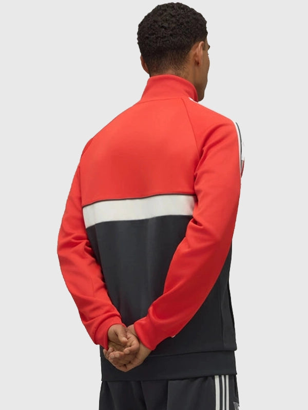 FC Union Berlin x Adidas Away Anthem Jacket Jacket unisex detail view 2 | Dash Racegear — Multicolor Adidas Away Anthem jacket designed for effortless layering with a sleek football-inspired silhouette.