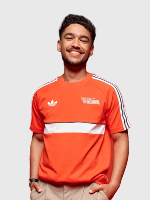 FC Union Berlin x Adidas T-Shirt Shirt unisex front product view | Dash Racegear — FC Union Berlin x Adidas 26/27 red T-shirt blending premium comfort with modern football-inspired fashion.
