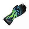 FLAME Black/Cyan/Fluo Green/Yellow Gloves - XX - Large