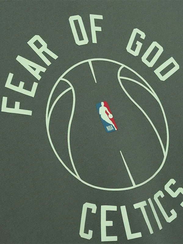 Boston Celtics Fear of God x Barkley L. Hendricks 90’s Hoodie Hoodie unisex detail view 3 | Dash Racegear — Boston Celtics green 90’s hoodie from Fear of God x Barkley L. Hendricks, unisex and laid-back.