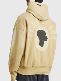 Fear Of God x DSYF Support Liberation Now Hoodie Hoodie unisex detail view 3 | Dash Racegear — Fear of God x DSYF 2026 beige Support Liberation pullover hoodie, soft fleece, unisex relaxed fit for streetwear layering.