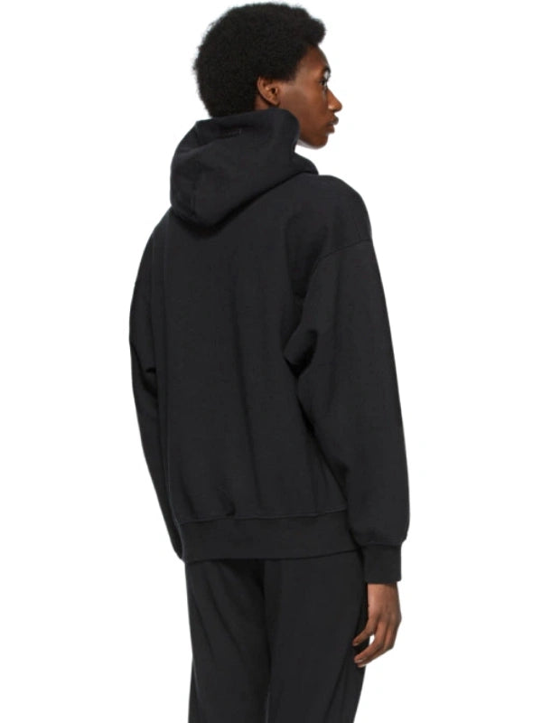 Fear Of God Baseball Hoodie Hoodie unisex detail view 3 | Dash Racegear — Recreated Fear Of God hoodie featuring soft fleece fabric, pullover style, and classic baseball detailing.