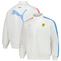 Puma Scuderia Ferrari Miami Grand Prix T7 Track Jacket Jacket unisex front product view | Dash Racegear — Scuderia Ferrari Miami GP Puma Track Jacket T7 Style