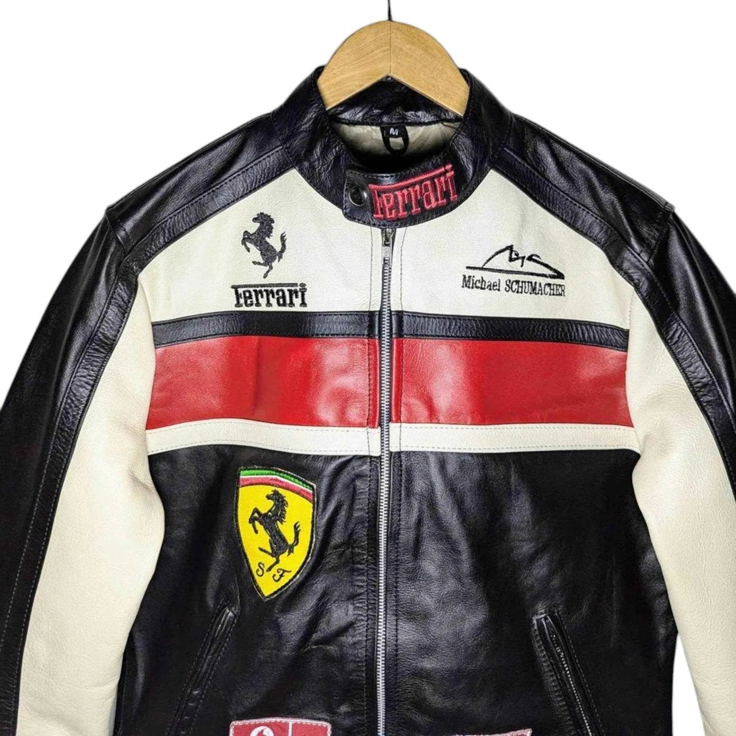 Ferrari Real Leather Unisex Racing Jacket | Dash Racegear