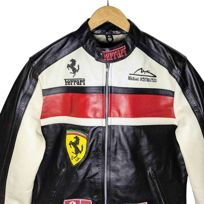 Ferrari Real Leather Unisex Racing Jacket | Dash Racegear