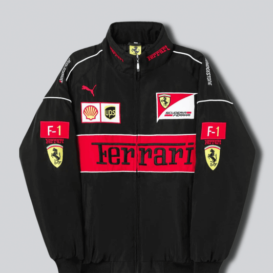 Ferrari F1 Vintage black Jacket | Dash Racegear