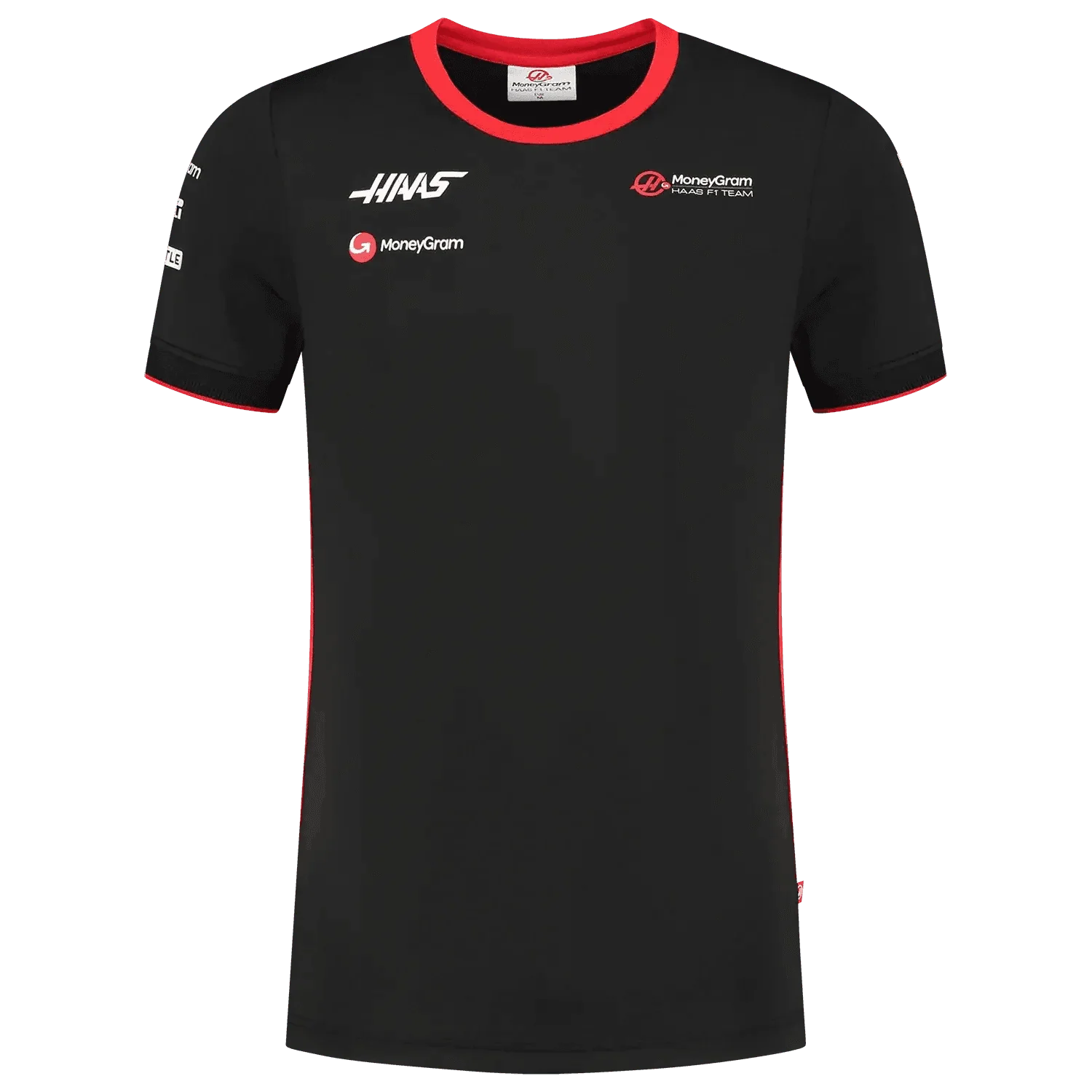 Fitted T - shirt Haas F1 Team - Black / Red - XXLarge - Men's