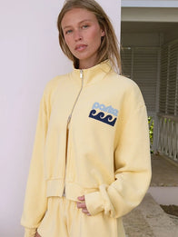 Parke Summerland Zip Up Jacket Jacket unisex detail view 3 | Dash Racegear — Unisex-inspired bomber jacket from Parke with zip front and soft comfortable construction for daily use.