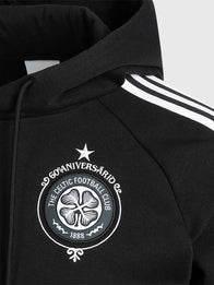 Adidas Celtics 2026/27 Hoodie Hoodie unisex detail view 4 | Dash Racegear — Adidas Boston Celtics 2026 27 FC Unisex Black Fleece Pullover Hoodie created for basketball fans and daily warmth