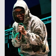 Larry June’s Camo Hoodie Hoodie unisex detail view 3 | Dash Racegear — Larry June Camo Print Hoodie – Music-Inspired Outerwear