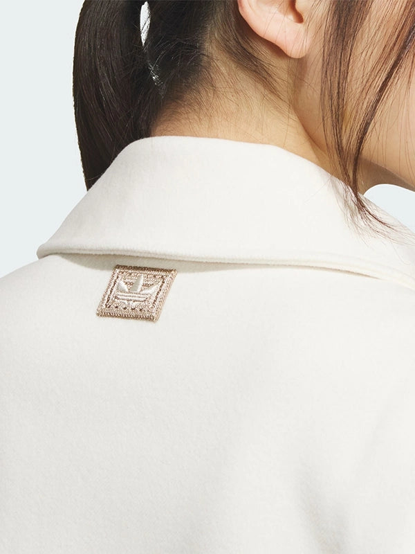 Adidas 2026 LNY Halfzip Sweatshirt Sweatshirt unisex detail view 3 | Dash Racegear — Adidas SS26 cream halfzip fleece sweatshirt inspired by Lunar New Year seasonal styling