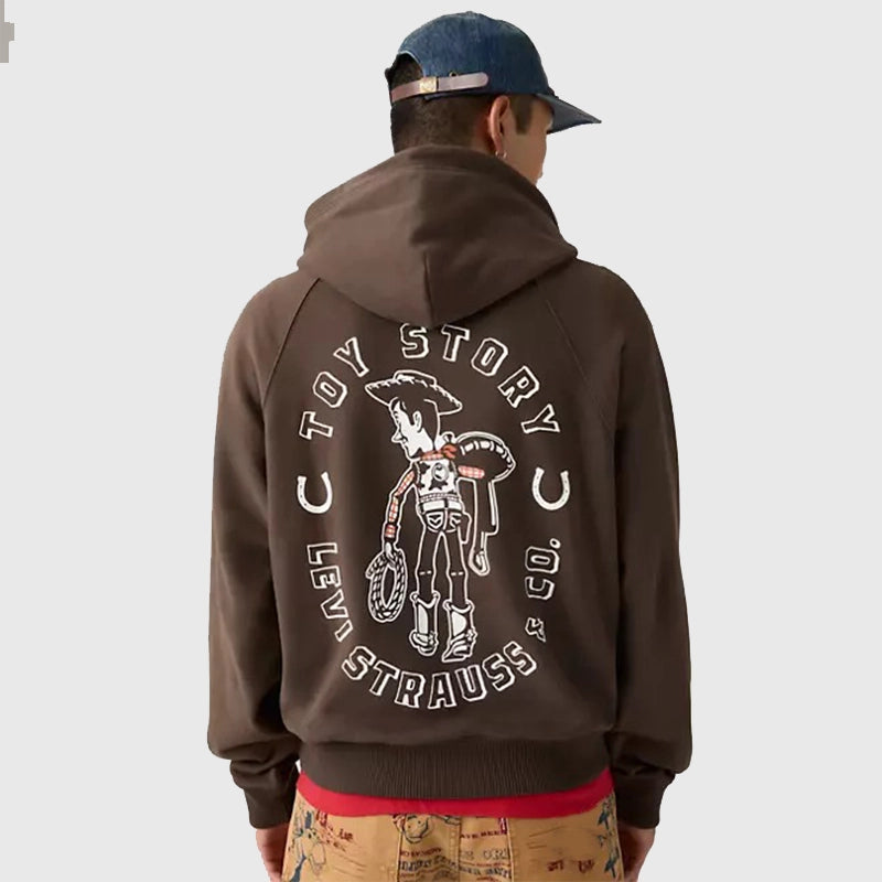 Levi’s x Toy Story Woody Saddleman Hoodie Hoodie unisex detail view 3 | Dash Racegear — Levi’s Woody Saddleman Hoodie merging playful Toy Story with streetwear
