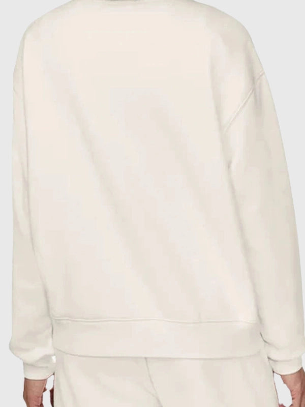 Costco Esprit Sweatshirt Sweatshirt unisex detail view 4 | Dash Racegear — Cream Costco 2026 Espirit fleece crewneck sweatshirt featuring a versatile unisex fit and timeless casual style.