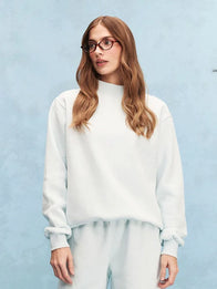 Parke Tonal Classic Mockneck Sweatshirt Sweatshirt unisex detail view 2 | Dash Racegear — Light Blue Parke 2026 Tonal Classic Mockneck Fleece Sweatshirt, cozy and stylish for everyday casual wear.
