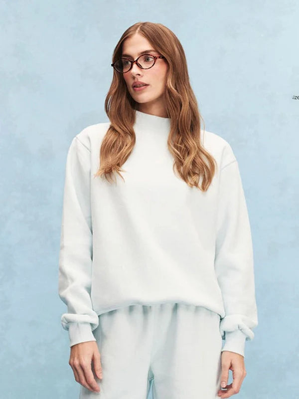 Parke Tonal Classic Mockneck Sweatshirt Sweatshirt unisex detail view 2 | Dash Racegear — Light Blue Parke 2026 Tonal Classic Mockneck Fleece Sweatshirt, cozy and stylish for everyday casual wear.