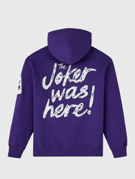 OVO The Joker Defaced Hoodie Hoodie unisex detail view 2 | Dash Racegear — Purple OVO 2026 The Joker Defaced fleece hoodie, pullover fit perfect for casual outfits.