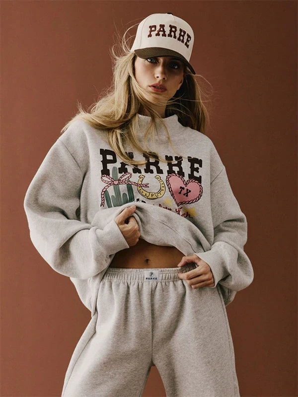 Parke Texas Graphic Mockneck Sweatshirt Sweatshirt unisex detail view 2 | Dash Racegear — Parke Texas Graphic Mockneck Sweatshirt 2025