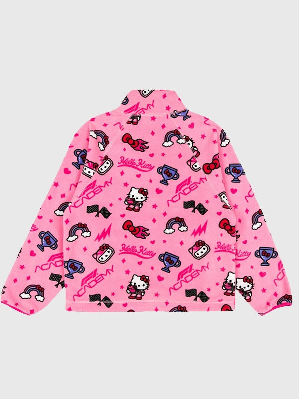 Formula 1 Academy Hello Kitty All Over Print Jacket Jacket unisex detail view 3 | Dash Racegear — Hello Kitty x F1 Academy 2025 Jacket – Playful Motorsport Look