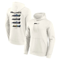 Formula 1 Barcelona Mosaics Graphic Hoodie Hoodie unisex front product view | Dash Racegear — Graphic F1 hoodie showcasing Barcelona-inspired mosaics
