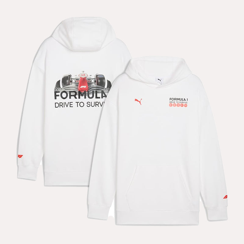 Formula 1 Drive to Survive Graphic Race Hoodie Hoodie unisex front product view | Dash Racegear — F1 Drive to Survive Hoodie – Bold Racing Graphic Design