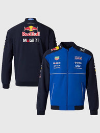 F1 Oracle Red Bull Racing 2026 Team Bomber Jacket Bomber Jacket unisex front product view | Dash Racegear — Oracle Red Bull Racing 2026 F1 Bomber Jacket, unisex outerwear perfect for race nights and casual use.